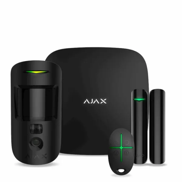 StarterKit Cam комплект охранной сигнализации Ajax Black StarterKit Cam комплект охранной сигнализации Ajax Black