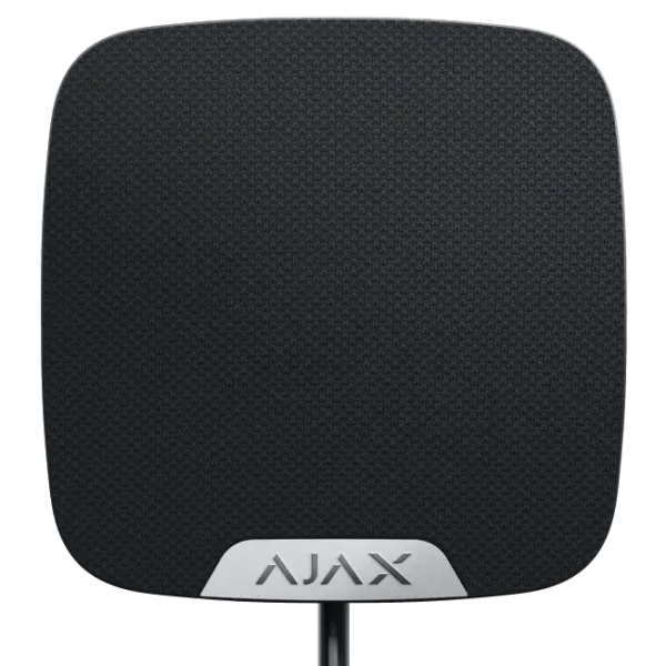 Ajax HomeSiren Fibra black Дротова сирена для приміщень Ajax HomeSiren Fibra black Дротова сирена для приміщень