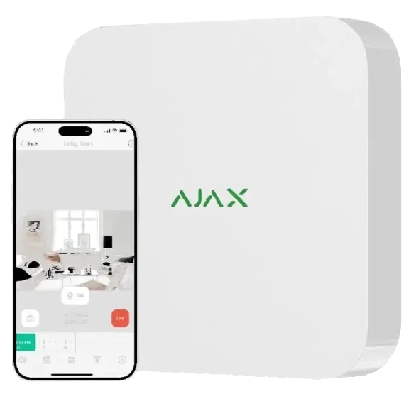 Мережевий відеореєстратор Ajax NVR (8ch) (8EU) white Мережевий відеореєстратор Ajax NVR (8ch) (8EU) white