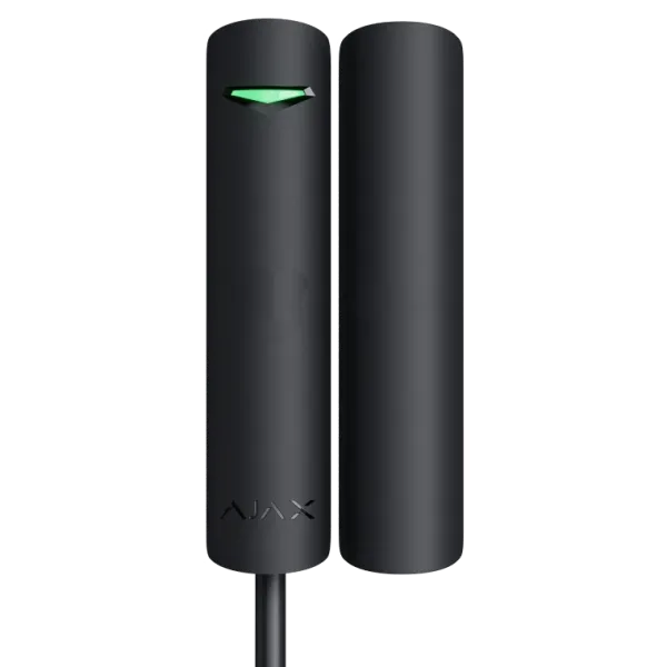 Ajax DoorProtect Fibra black Дротовий магнітоконтактний сповіщувач Ajax DoorProtect Fibra black Дротовий магнітоконтактний сповіщувач