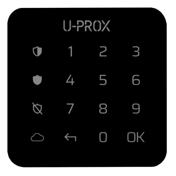 U-Prox Keypad G1 Black Бездротова сенсорна клавіатура для однієї групи U-Prox Keypad G1 Black Бездротова сенсорна клавіатура для однієї групи