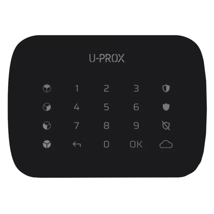 U-Prox Keypad G4 Black Бездротова сенсорна клавіатура для чотирьох груп