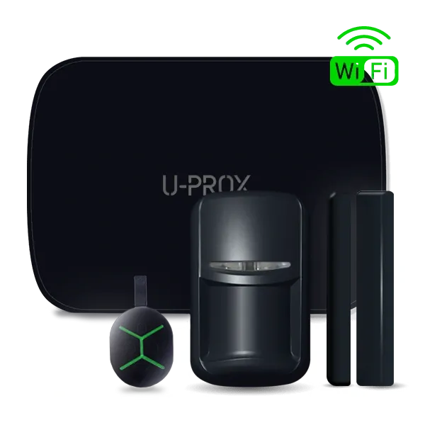 U-Prox MPX LE KF kit Black Комплект бездротової охоронної сигналізації U-Prox MPX LE KF kit Black Комплект бездротової охоронної сигналізації