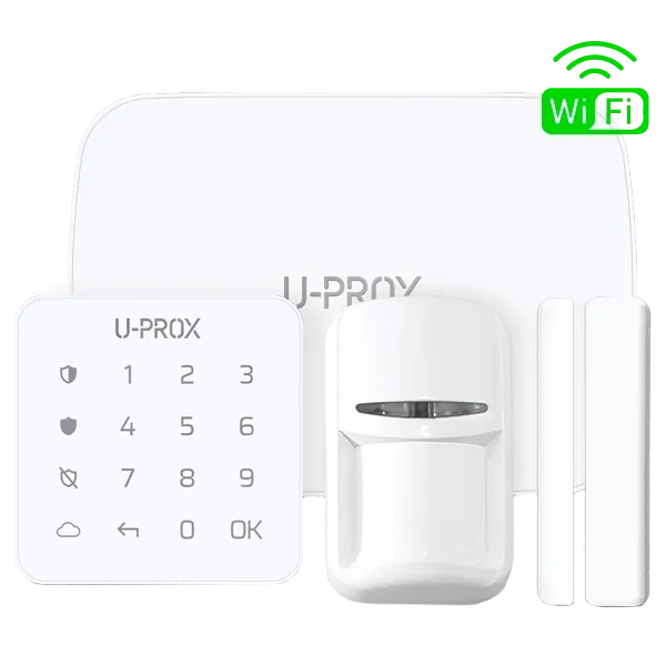 U-Prox MP WiFi kit White Комплект бездротової охоронної сигналізації U-Prox MP WiFi kit White Комплект бездротової охоронної сигналізації